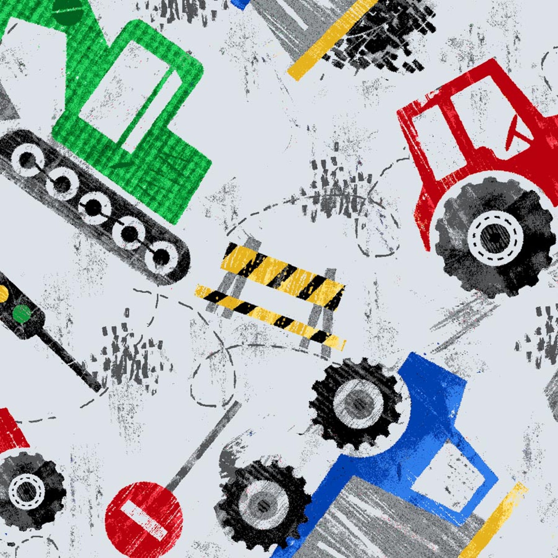 Trucks Tractors & Equipment Flannel 1057-90