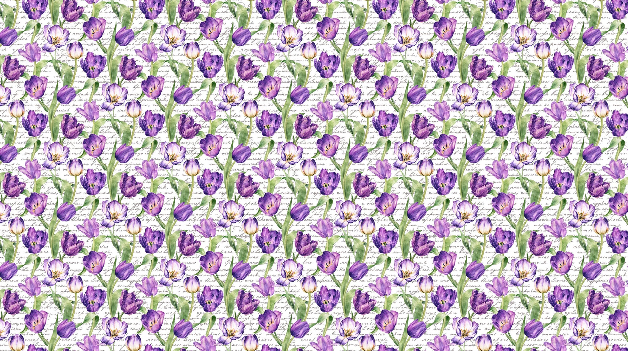 Tulip Garden DP28495-10 White Multi