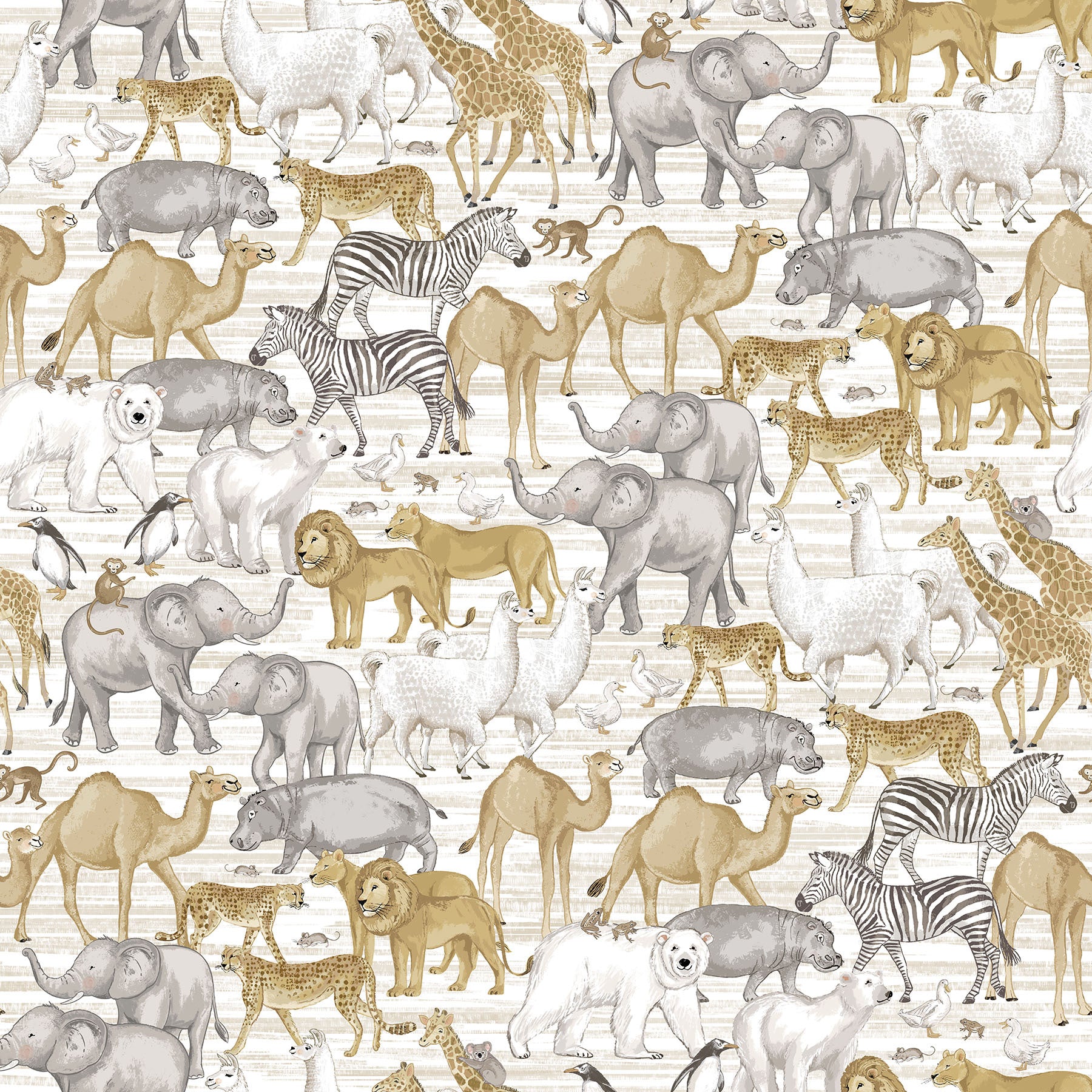 Two by Two Large Animals Cream 28711-11