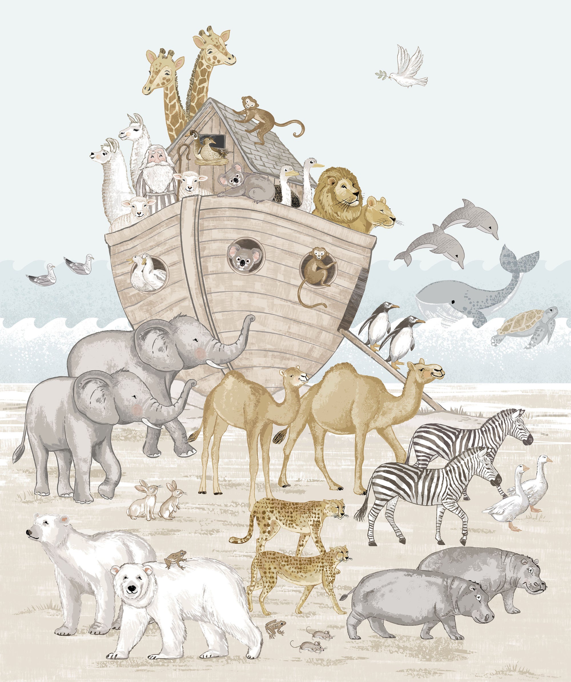 Two by Two Noah Panel Pale Blue DP28710-41