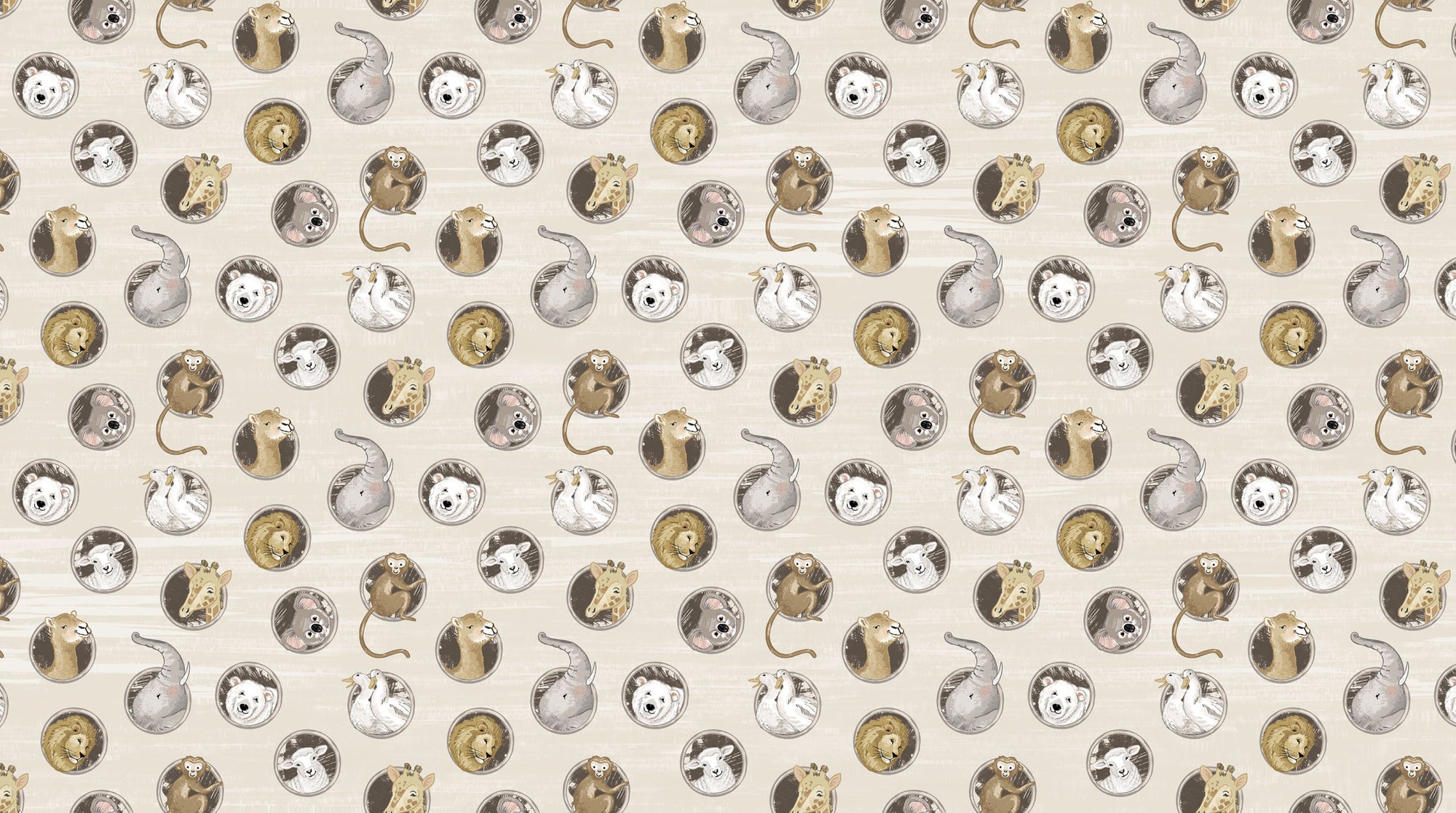 Two by Two Porthole Toss Light Taupe 28714-12