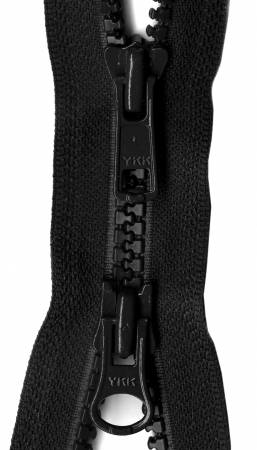 Vislon 2-Way Separating Zipper 26in Black