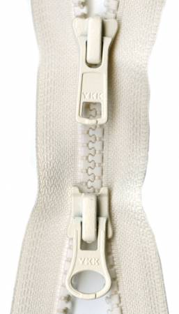 Vislon 2-Way Separating Zipper 26in Off White