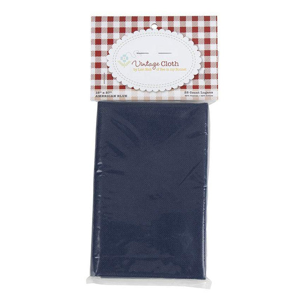 Lori Holt Vintage Cloth 25-Count Lugana American Blue 18"x 27"