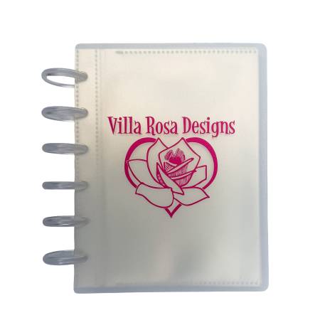 Discbound Storage Binder Clear With Villa Rosa Logo