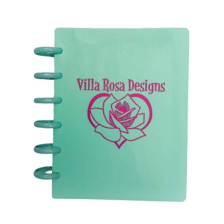 Discbound Storage Binder Teal With Villa Rosa Logo