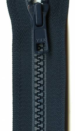 Vislon 1-Way Separating Zipper 26in Navy