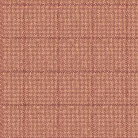 Pink Houndstooth Plaid Unfelted Wool W381224-PINK