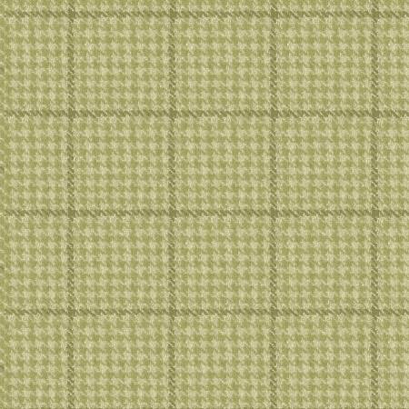 Sage Houndstooth Plaid Unfelted Wool W381224-SAGE