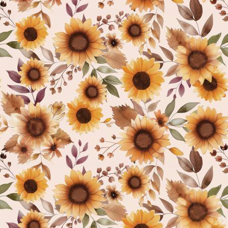 108" Wide Quilt Back - Harvest on the Prairie WB18294-LATTE