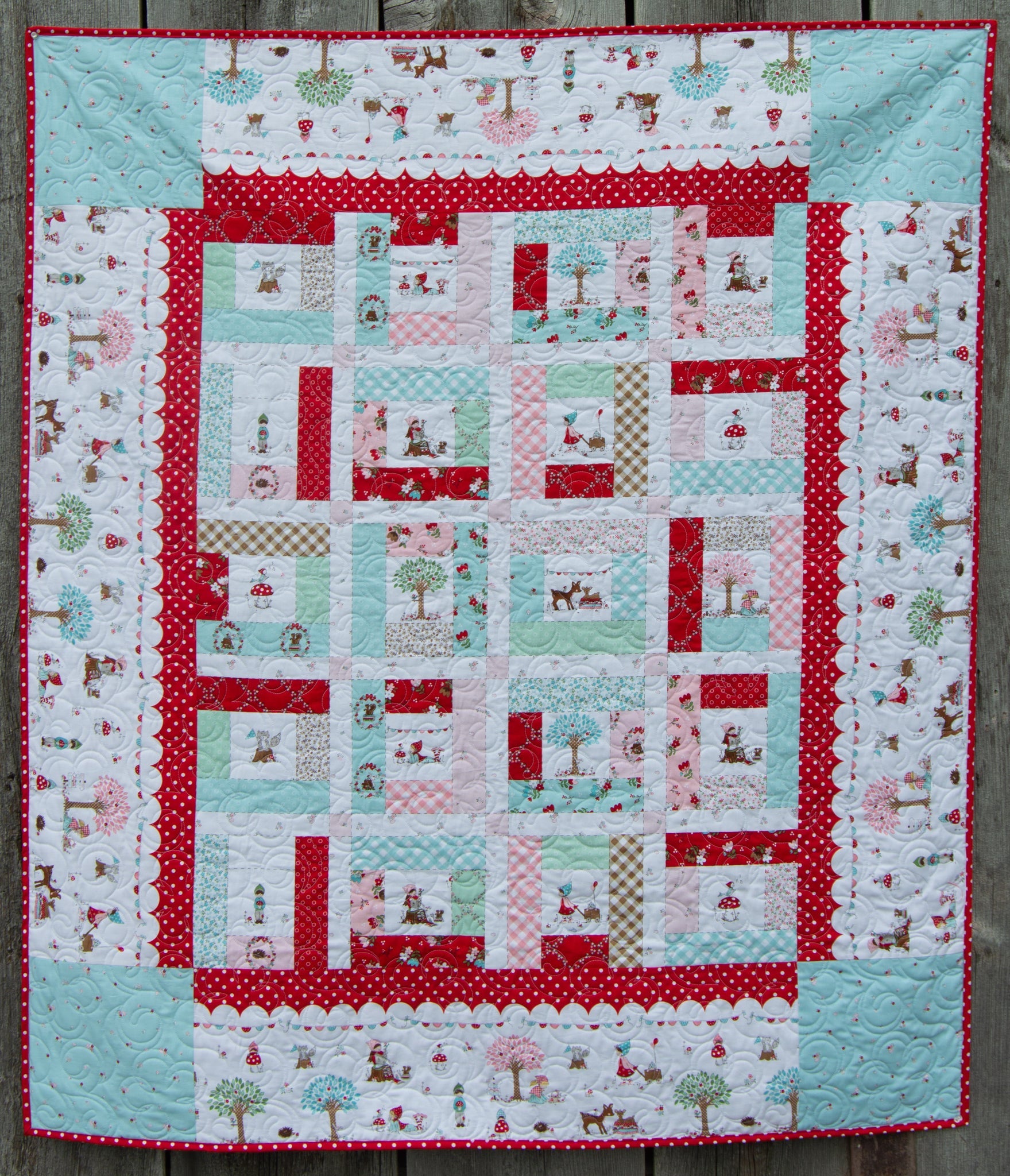 Whimsical Woodland Kit Finished Size: 49" x 56"