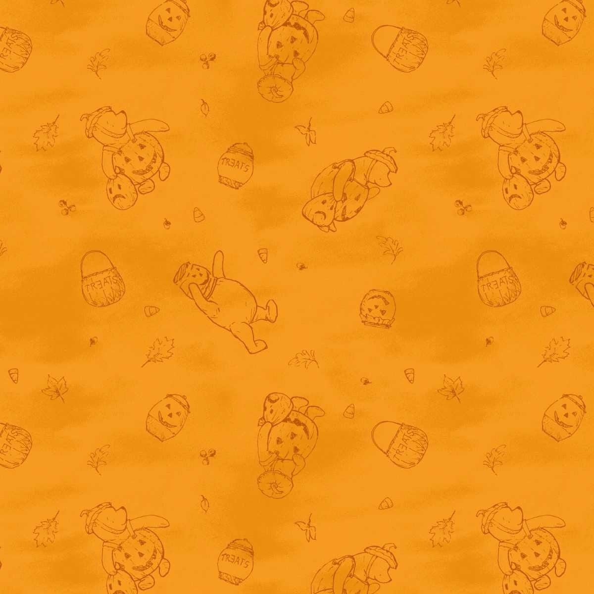 Winnie the Pooh - Haunted Acre Woods 9129-33 Orange