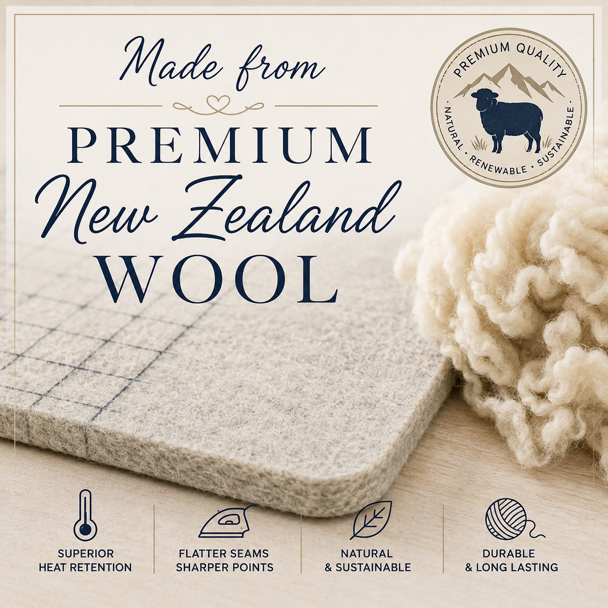 Wool Pressing Mat 17" x 24"
