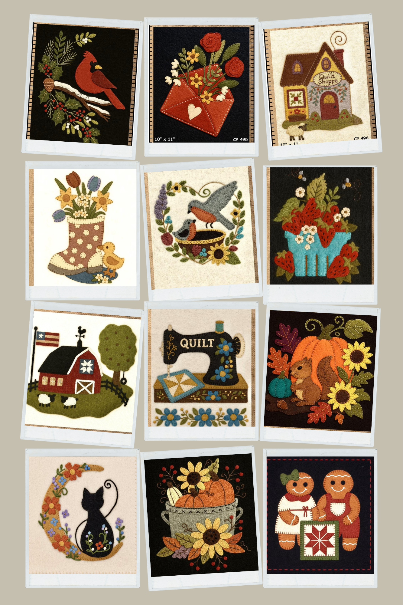 Wool & Whimsy – 12 Month Wool Wall Hanging Club Registration Fee