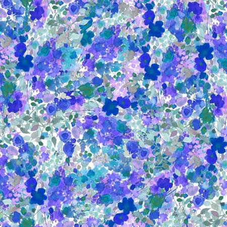 Garden Fresh Y4257-27 Purple Digital Abstract Floral