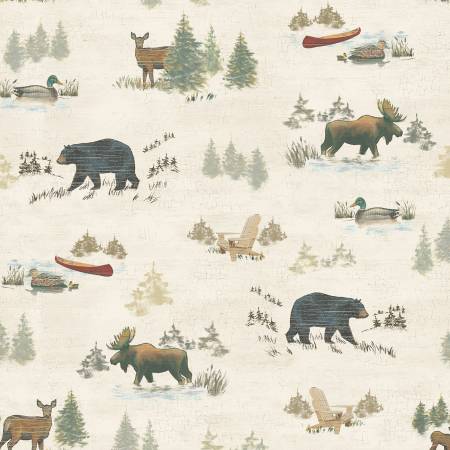 Lake & Lodge Toile Cream Y4680-57