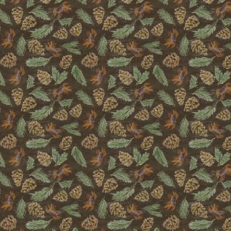Lake & Lodge Pinecones Brown Y4684-15