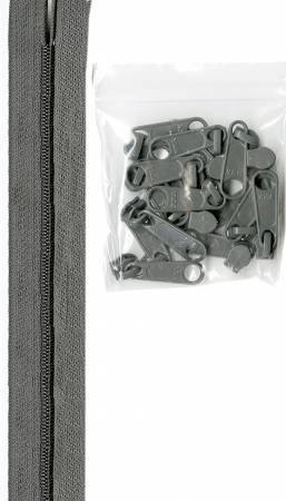 Zippers by the Yard Pewter (4 yards)