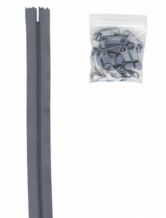 Zippers by the Yard Gunmetal
