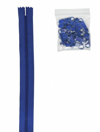 Zippers by the Yard Cobalt Blue