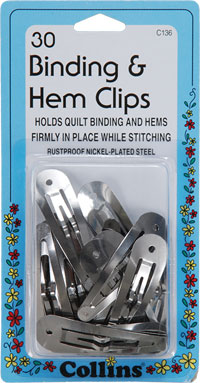 Binding Hem Clips