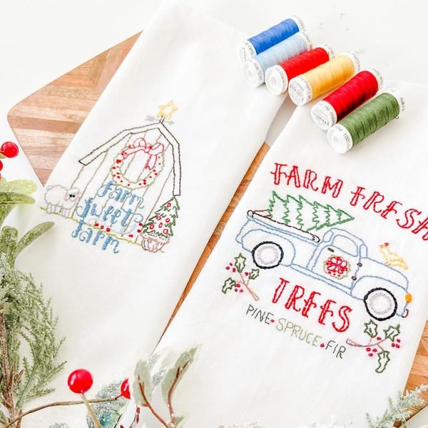 Farm Fresh Printed Hand Embroidery Patterns