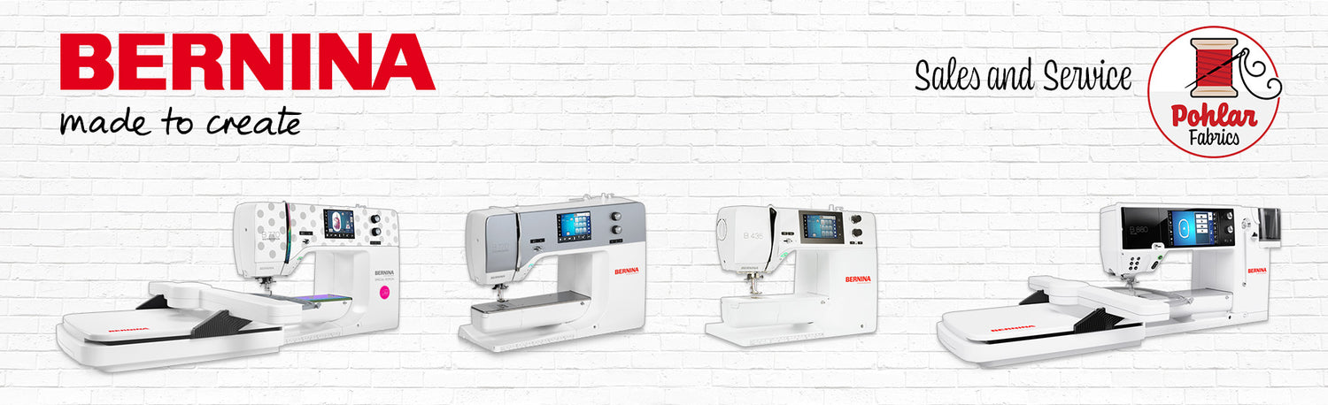 BERNINA | We are an authorized BERNINA Dealer. We sell and service all makes and models of BERNINA Sewing Machines and Sergers.