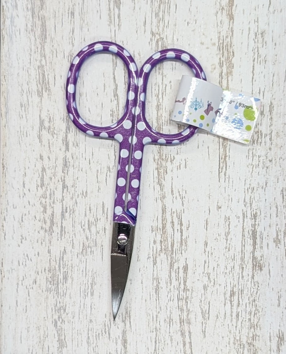 Curved Tip Bright Dots Scissor