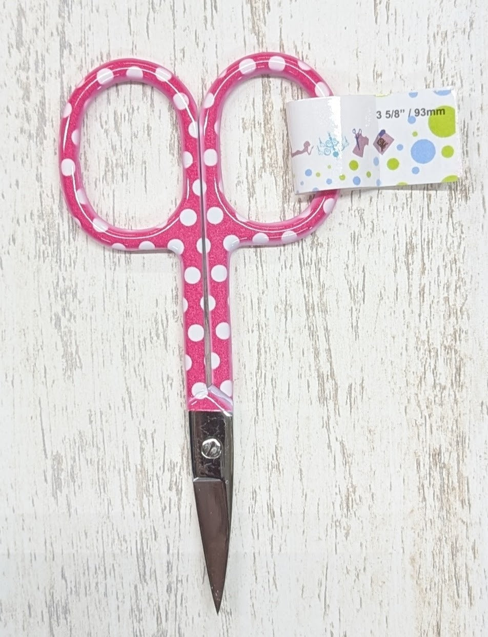 Curved Tip Bright Dots Scissor