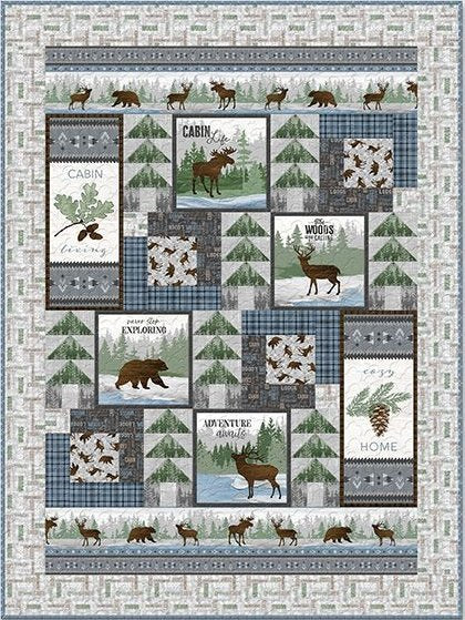 Timberland Trails Kit Size: 55" x 74"